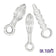 Dr. Tush's - Halo of Pleasure Glass Anal Plug Set - Beige
