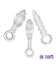 Dr. Tush's - Halo of Pleasure Glass Anal Plug Set - Beige