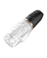 Secwell - Sucking & Vibrating Oral Masturbator (Black) - Black