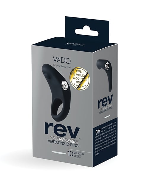 VeDO - Vòng rung dương vật Rev sạc lại được (Đen)
