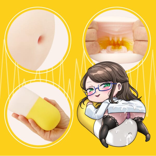 Seiraku Toys - Dụng cụ thủ dâm dạng ống Forbidden Pill Midnight Prescription (Màu đen)