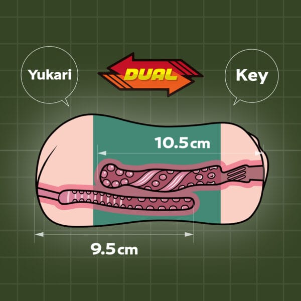 XTC Japan - Đồ chơi onahole Panzer Duo hai đầu vào (Nhiều màu)