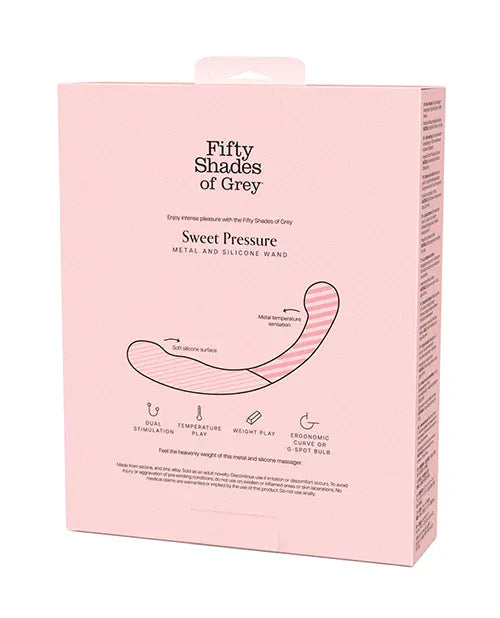 Fifty Shades of Grey - Sweet Pressure Steel and Silicone Wand (Black)