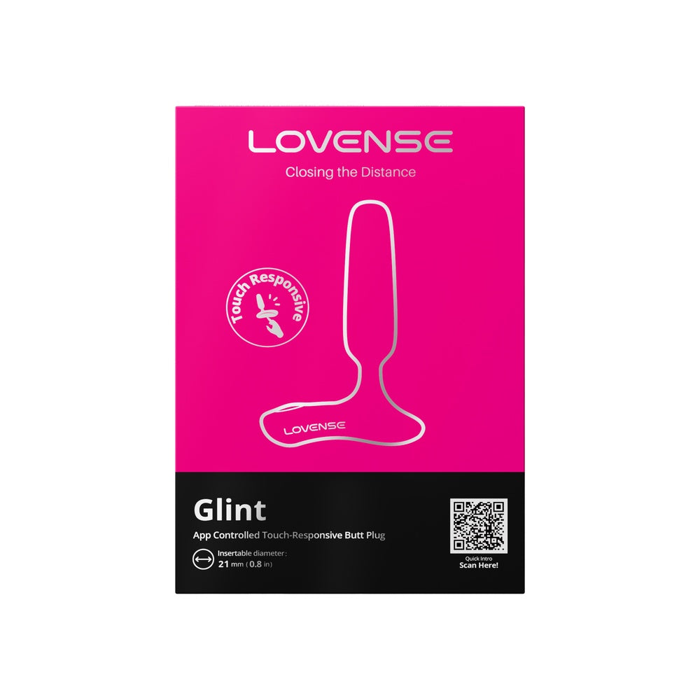 Lovense - Glint Touch-Responsive App-Controlled Anal Plug (Black)