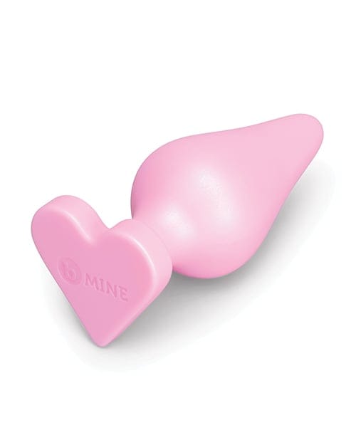 B-Vibe - B-Mine Butties Heart-Base Silicone Anal Plug (Pink) BV1027 CherryAffairs