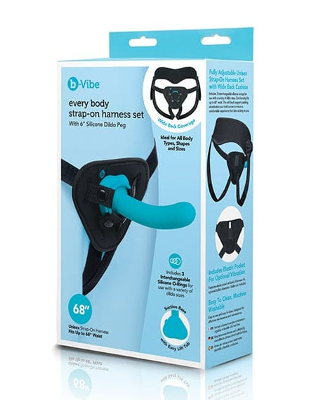 B-Vibe - Every Body Strap-On Harness & Silicone Dildo Set (Beige) BV1030 CherryAffairs