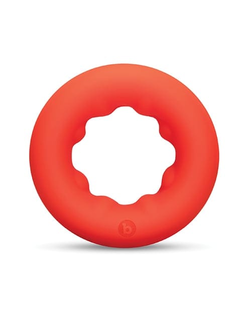 B-Vibe - Flex Ring Grip Silicone Cock Ring (Red) BV1032 CherryAffairs
