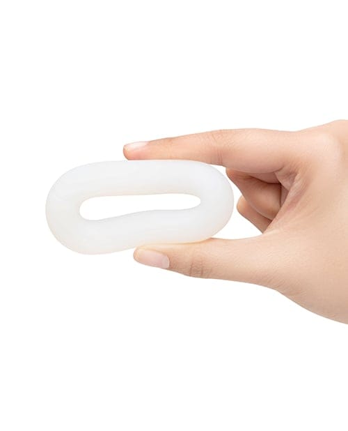 B-Vibe - Flex Ring Loop Silicone Cock Ring (Clear) BV1033 CherryAffairs