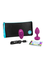 B-Vibe - Rechargeable Vibrating Jewel Anal Plug S/M (Pink) BV1026 CherryAffairs