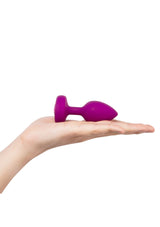 B-Vibe - Rechargeable Vibrating Jewel Anal Plug S/M (Pink) BV1026 CherryAffairs