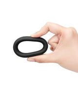 B-Vibe - Snug Silicone Cock Ring Collection (Black) CherryAffairs