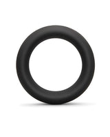 B-Vibe - Snug Silicone Cock Ring Collection (Black) CherryAffairs
