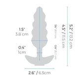 B Vibe - Unicorn Tail Vibrating Butt Plug Special Edition (Blue) BV1020 CherryAffairs