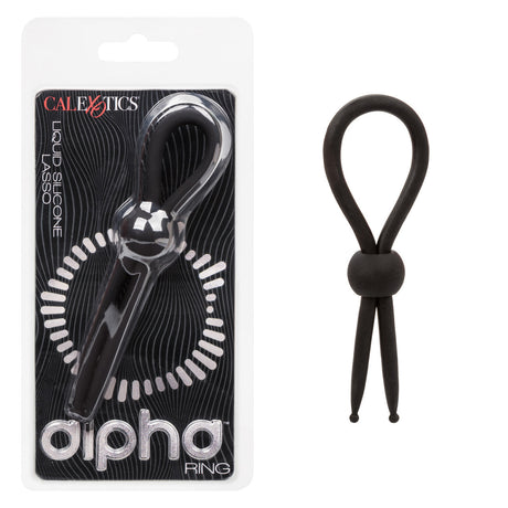 CalExotics - Alpha Liquid Silicone Adjustable Lasso Cock Ring (Black) – product image