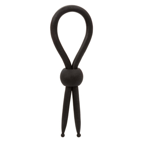 CalExotics - Alpha Liquid Silicone Adjustable Lasso Cock Ring (Black) – product view 2