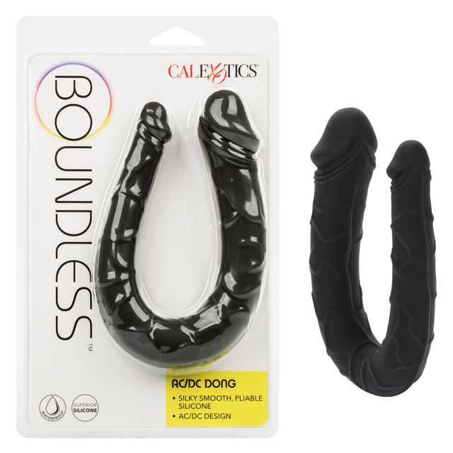 CalExotics - Boundless AC/DC Flexible Double Ended Silicone Dildo (Black) – product image