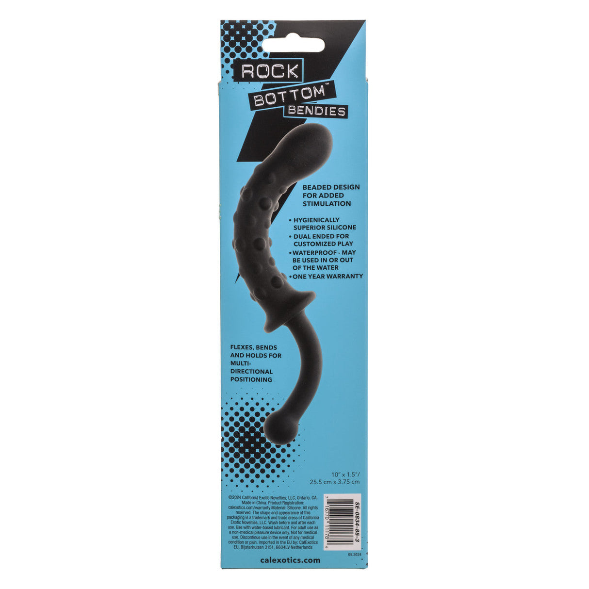 CalExotics - Rock Bottom Bendies Beaded Flexible Silicone Prostate Probes – product view 5
