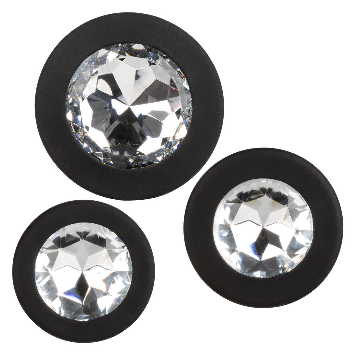CalExotics - Silicone Gem Graduated Anal Plug Kit (Black) – product view 15