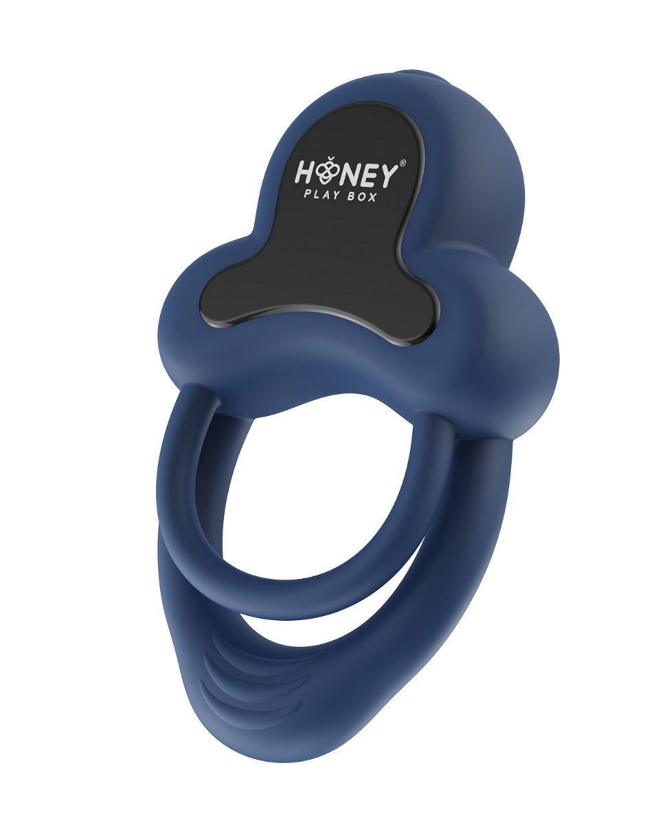 Honey Play Box - Anello App-Controlled Rechargeable Vibrating Cock Ring (Black) – product view 6
