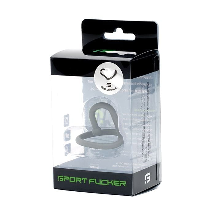 665 - Sport Fucker Cum Stopper Silicone Glans Ring and Flexible Probe (Grey) SF1008 CherryAffairs