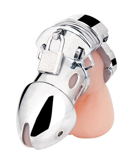 Blue Line - Obedience Metal Chastity Cage (Silver) BL1016 CherryAffairs