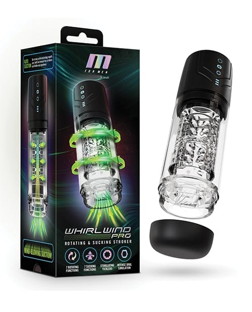 Blush Novelties - M for Men Whirlwind Pro Máy thủ dâm tự động (Đen)