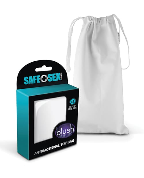Blush Novelties - Safe Sex Antibacterial Toy Storage Bag Medium (White) BN1165 CherryAffairs