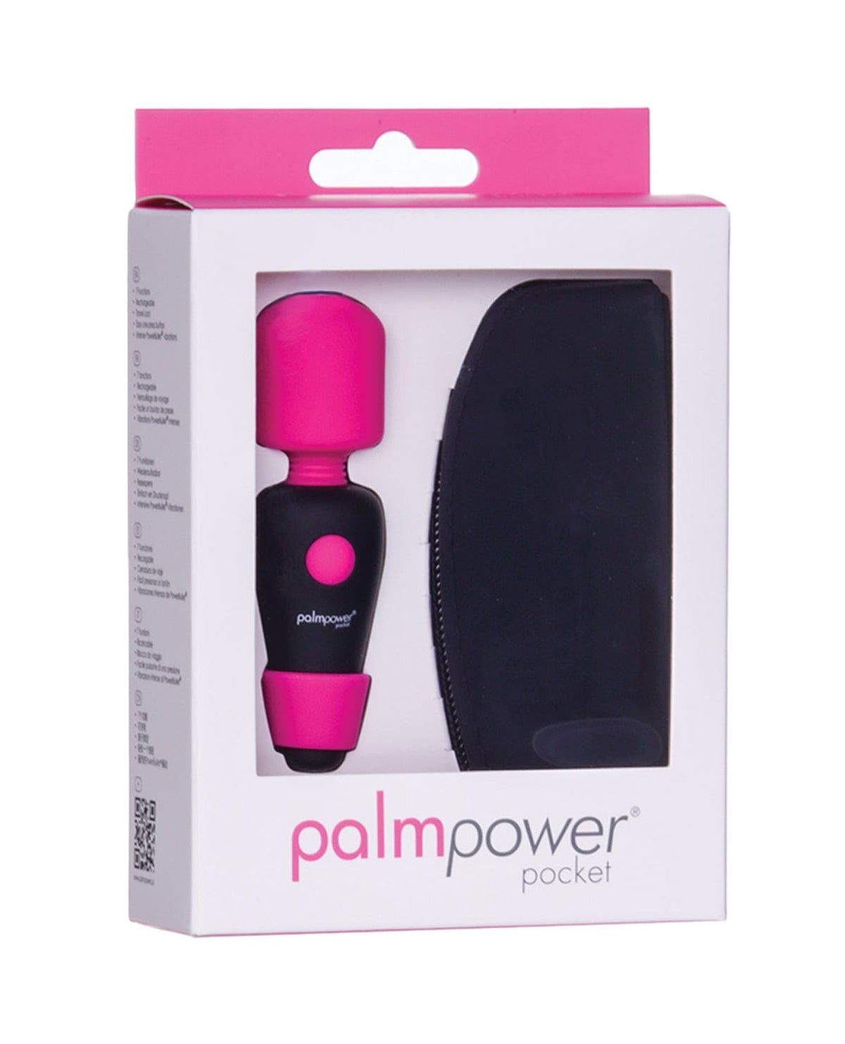 BMS Factory - PalmPower Pocket Rechargeable Mini Wand Vibrator (Pink) BMS1026 CherryAffairs