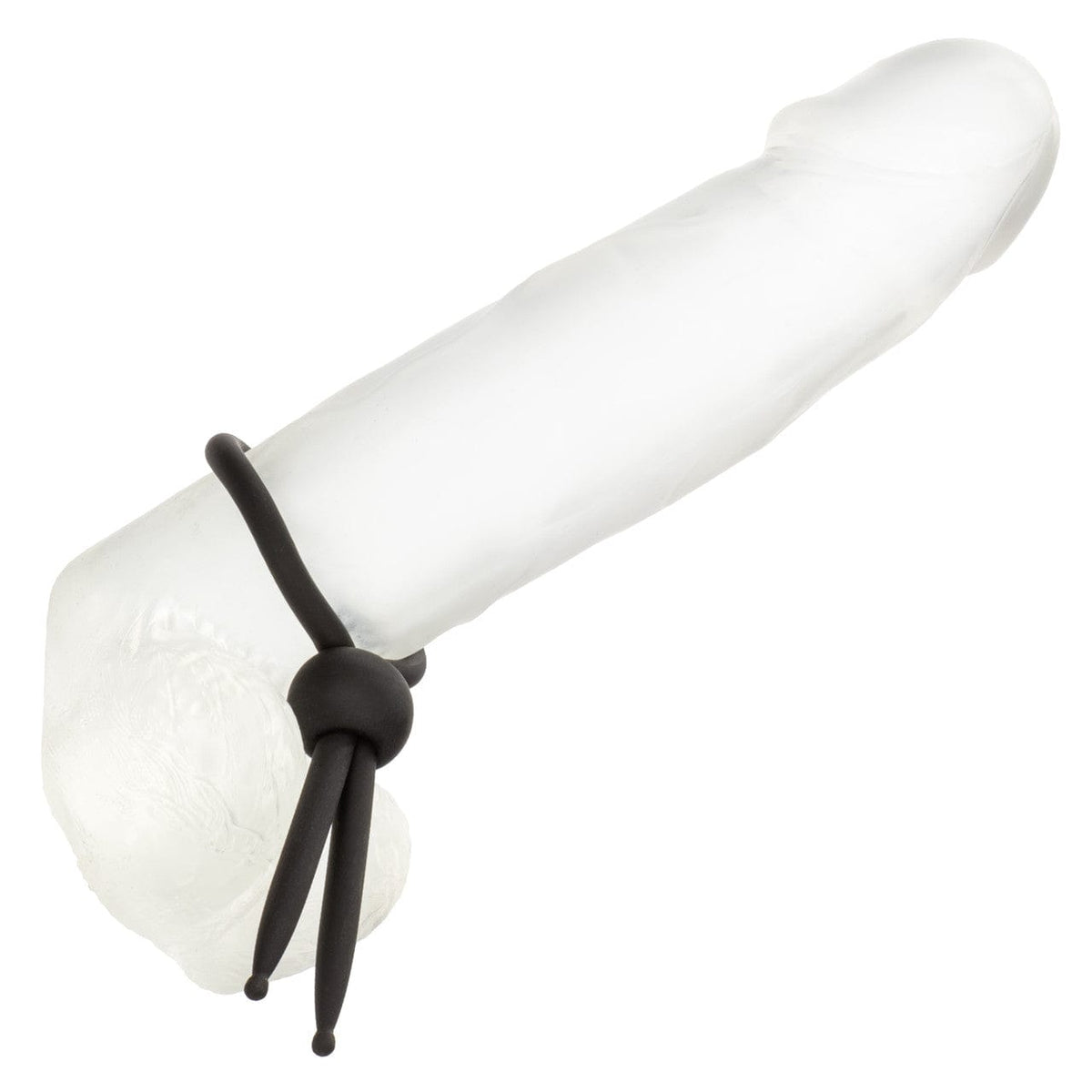CalExotics - Alpha Liquid Silicone Adjustable Lasso Cock Ring (Black) CE2181 CherryAffairs