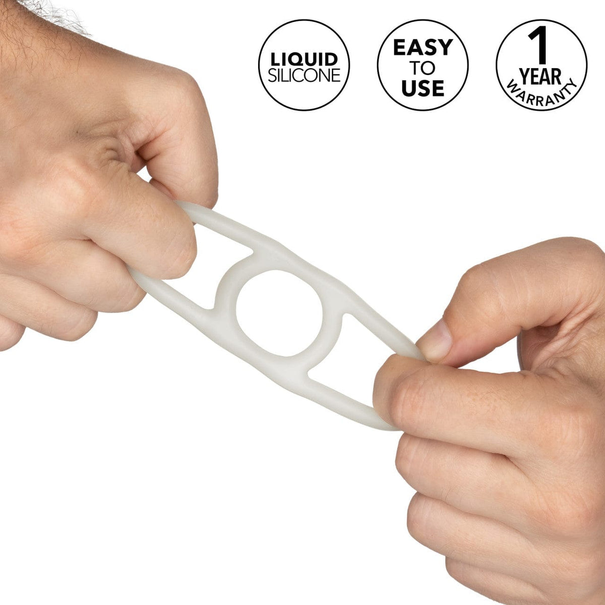 CalExotics - Alpha Liquid Silicone Commander Pump Transfer Ring (Beige) CE2180 CherryAffairs