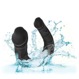 CalExotics - Boundless AC/DC Flexible Double Ended Silicone Dildo (Black) CE2186 CherryAffairs