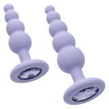 CalExotics - First Time Crystal Beaded Anal Probe Duo (Purple) CE2189 CherryAffairs