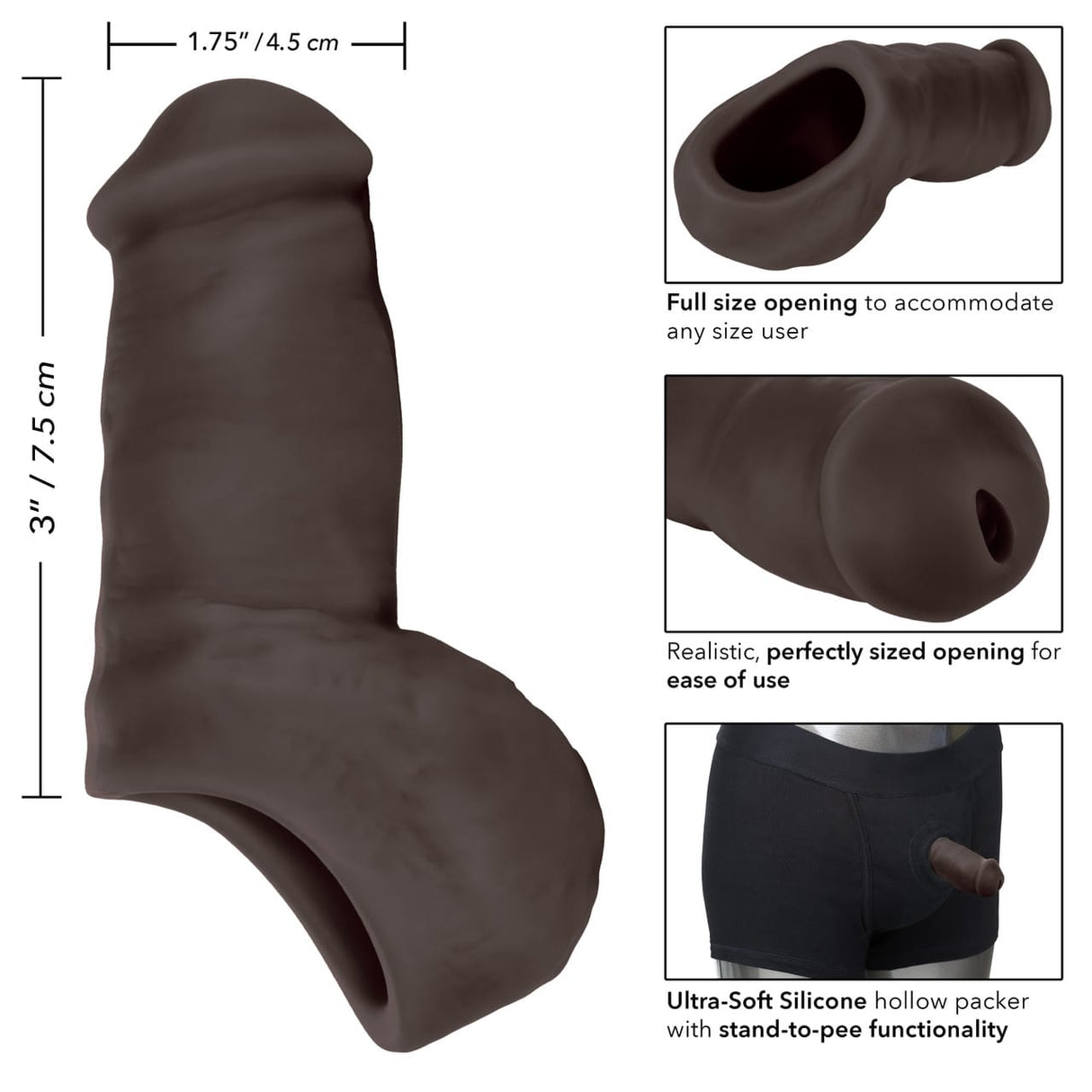 CalExotics - Packer Gear 4-Inch Ultra-Soft Silicone STP Packer CherryAffairs