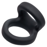 California Exotics - Alpha Liquid Silicone Snug Tugger Cock Ring (Black) CE2133 CherryAffairs