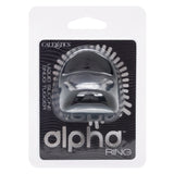 California Exotics - Alpha Liquid Silicone Snug Tugger Cock Ring (Black) CE2133 CherryAffairs