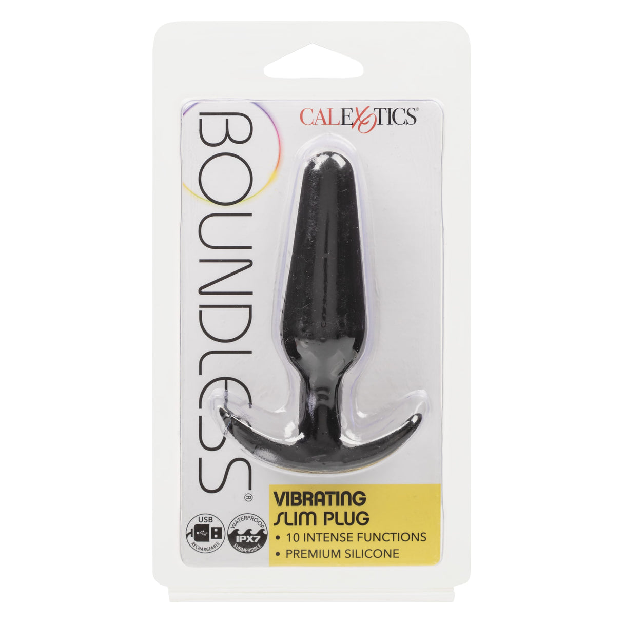 California Exotics - Boundless Vibrating Slim Butt Plug (Black) CE2132 CherryAffairs