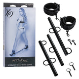California Exotics - Nocturnal Collection Spreader Bar with Cuffs (Black) CE2119 CherryAffairs