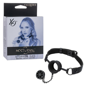 California Exotics - Nocturnal Collection Stopper Gag (Black) CE2137 CherryAffairs