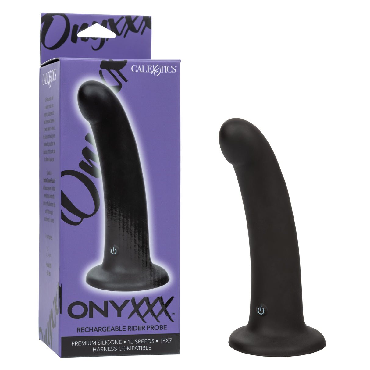 California Exotics - Onyxxx Rechargeable Rider Probe Vibrator (Black) CE2128 CherryAffairs