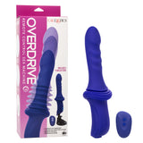 California Exotics - Overdrive Remote Control Sex Machine Ridged Thruster (Blue) CE2117 CherryAffairs
