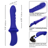 California Exotics - Overdrive Remote Control Sex Machine Ridged Thruster (Blue) CE2117 CherryAffairs