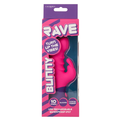 California Exotics - Rave Bunny Rabbit Vibrator (Pink) CE2115 CherryAffairs