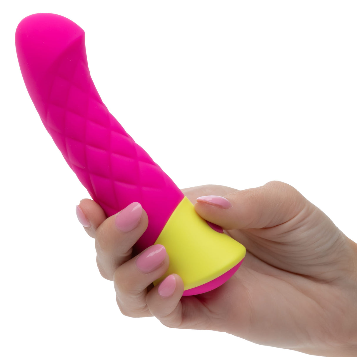 California Exotics - Rave Quilted G Spot Dildo (Pink) CE2116 CherryAffairs