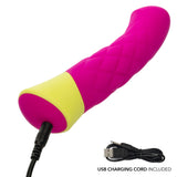 California Exotics - Rave Quilted G Spot Dildo (Pink) CE2116 CherryAffairs
