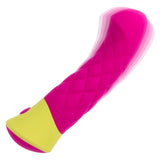 California Exotics - Rave Quilted G Spot Dildo (Pink) CE2116 CherryAffairs