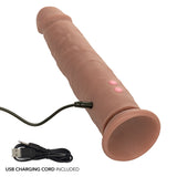 California Exotics - Rechargeable Vibrating Thrusting Silicone Studs Realistic Dildo CherryAffairs