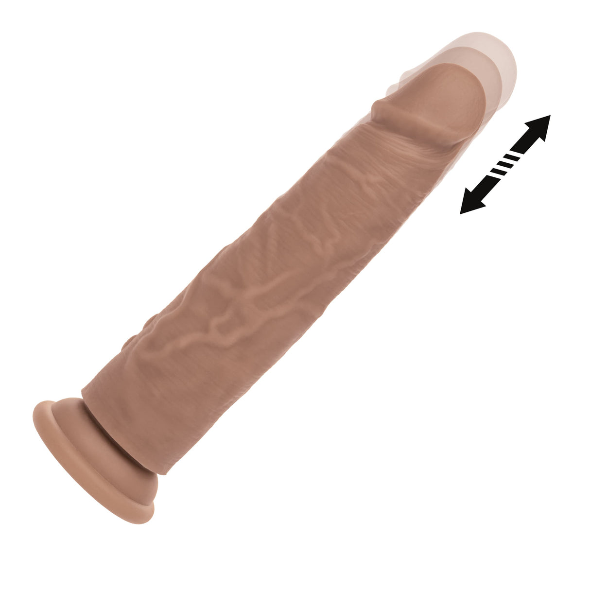 California Exotics - Rechargeable Vibrating Thrusting Silicone Studs Realistic Dildo CherryAffairs