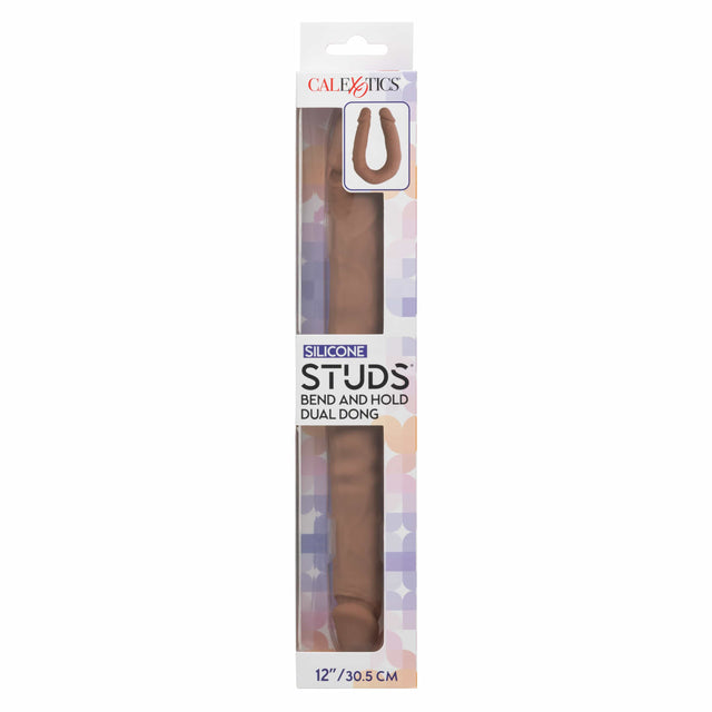 California Exotics - Silicone Studs Bend and Hold Dual Dong Dildo 12" CherryAffairs