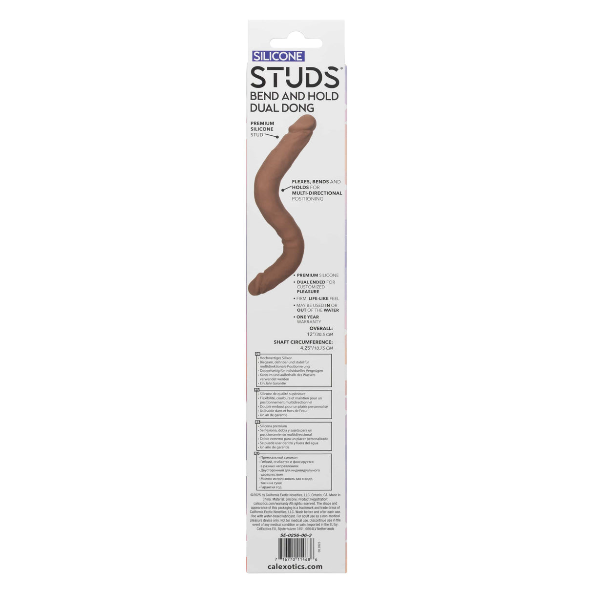 California Exotics - Silicone Studs Bend and Hold Dual Dong Dildo 12" CherryAffairs