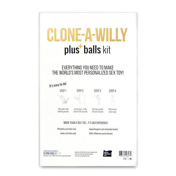 Clone A Willy - Vibrating Penis plus Balls DIY Dildo Clone Molding Kit CherryAffairs